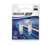NEOLUX LED Bulbs (2 pcs.) C5W / Interior lighting / SV8.5-8 / 0.5W / 12V / 6000K - cold white / NF6436CW-02B / 4052899477315 / 22-026 :: LED Car interior bulbs