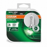 OSRAM H11 halogēna spuldzes (x2) ULTRA LIFE 4052899436510