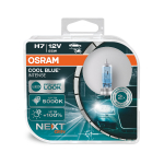 Цена действительна только на покупки ONLINE! / OSRAM H7 Комплект галогенных ламп (2шт.) COOL BLUE INTENSE (NEXT GEN) / 55W / 1500 Lm / 12V / Яркость 100% / Цветовая температура до 5000К / HCB / 4062172149310 / 21-2604