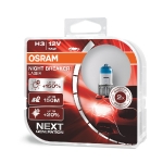 OSRAM H3 NIGHT BREAKER LASER halogēna spuldzes (2 gab) / Spilgtums līdz + 150% / Stara garums  +150м / 4062172114912