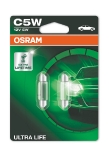 OSRAM Габаритные галогенные лампы C5W 5W ULTRA LIFE (x2) 4008321415240 :: OSRAM halogēna C5W