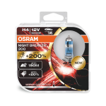 OSRAM H4 Halogēna spuldzes (2gab.) NIGHT BREAKER LASER / 60/55W / 3900K / 1650/1000 Lm / līdz pat 200% vairāk spilgtuma / 4062172198158 / 21-2371