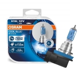 OSRAM H16 галогенные лампы (2шт.) COOL BLUE INTENSE / 19W / 500lm / Яркость +20% / Цветовая температура до 3700K / 4052899268357 / 21-226 :: H16