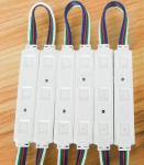 LED modulis 1.5W 145 Lm 12V ar lēcam / 3 x SMD LED 2835 / IP67 / 70x15mm 6000K / 05-600