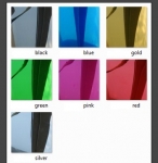 Green Chrome Films. Colour chrome wrapping