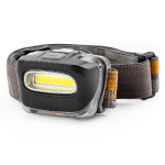 LED headlamp / COB / 3хААА (not included) / 150Lm / IPX3 / 15m / 4h / 5903293021996 / 25-321