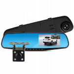Автомобильный видеорегистратор - зеркало с G-сенсором / iWear GT5 2in1 / спереди + сзади / 1080p / HD / 170° / 4,3-дюймовый LCD-дисплей / 4752128067002