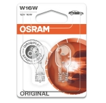OSRAM Gabaritu halogēnās spuldzes W16W ORIGINAL (x2) 4008321349507