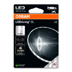 OSRAM LED С5W лампа / 31mm / SV8.5-8 / 1W / 6000K - холодный белый / 45Lm / LEDriving SL C5W 6438 WHITE / 4062172401135 / 21-5133