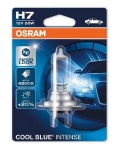OSRAM H7 halogēna spuldze COOL BLUE INTENSE / 55W / 4000K / 1500Lm / Spilgtums  20% / 4008321651563 / 21-256 :: OSRAM COOL BLUE INTENSE