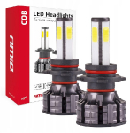 LED gaismas spuldžu komplekts H7 4Side / 12V - 24V / 3800Lm / 38W / 4xCOB / 360° / 6500K / 5903293028445 / 25-038 :: LED lampas H un HB Tips