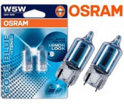 OSRAM Gabaritu halogēnās spuldzes W5W 5W COOL BLUE INTENSE (x2) 4008321650870 :: OSRAM halogēna W3W / W5W