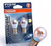 OSRAM Pagrieziena rādītāju spuldzes DIADEM CHROME PY21W 4008321972774 :: LED Diodes gabarīt, stop un pagrieziena gaismām