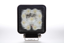 Darba lukturi LED - 27W - 9 diodes. "VISIONAL" marka - taisnstūra 9- 32V :: LED kantainie auto darba lukturi