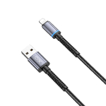 Uzlādes kabelis / XO / 1m / USB - Lightning / 2.4A / 6920680830114 / 07-0493 :: Auto piepīpētāja USB lādētāji un kabeļi