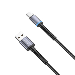 Uzlādes kabelis / XO / 1m / USB - USB C / 2.4A / 6920680830121 / 07-0492 :: Auto piepīpētāja USB lādētāji un kabeļi