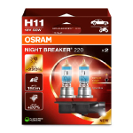 OSRAM галогеновые лампочки H11 (2шт.) / NIGHT BREAKER 220 / 55W / 1350Lm / 4062172399593 / 21-2175