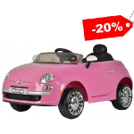 Bērnu elektriskā automašīna / elektromašīna ar pulti / Fiat 500CC /12V / rozā / 09-4795 :: Bērnu elektromobiļi