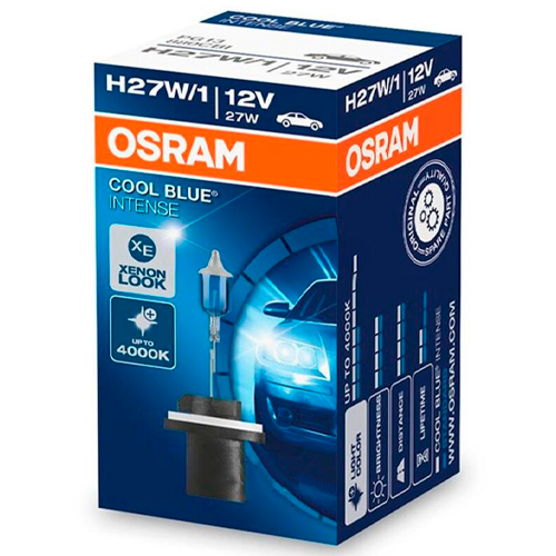 Halogēna spuldze H27W/1, 12V, 27W, līdz 4000K, COOL BLUE INTENSE sērija