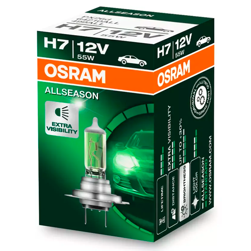 Halogēna spuldze H7, 12V, 55W, ALLSEASON SUPER sērija