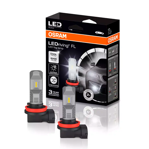 LED miglas spuldzes H8/H11/H16, 8W, 6000K, 12V, LEDriving FL sērija