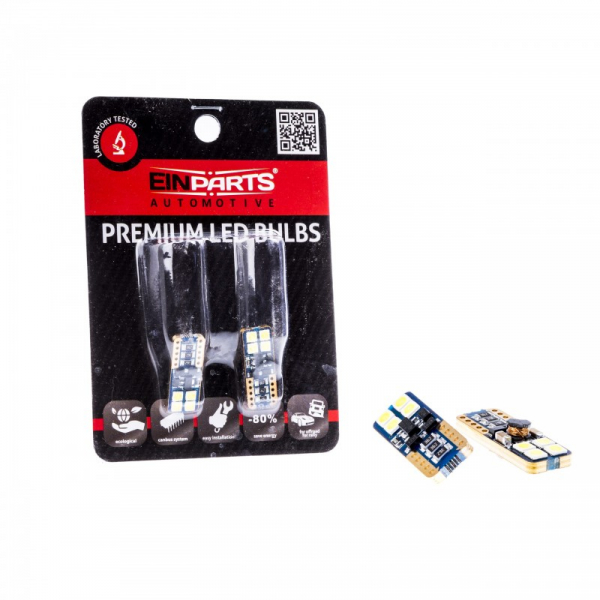 LED лампочка W5W (8 x OSRAM LED 3030) / 6000K / CANBUS / 5902537813687 / 25-1885