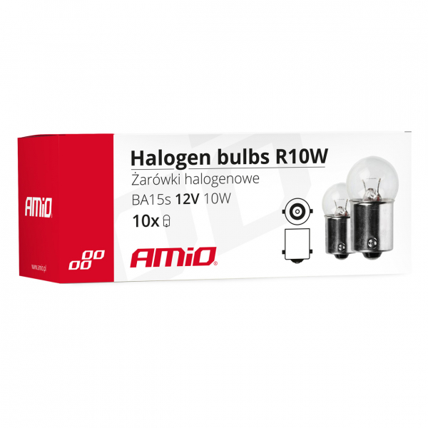 Halogēna spuldze R10W / BA15s / 12V / 10W / 1 gab. / 5903293014875 / 25-1888