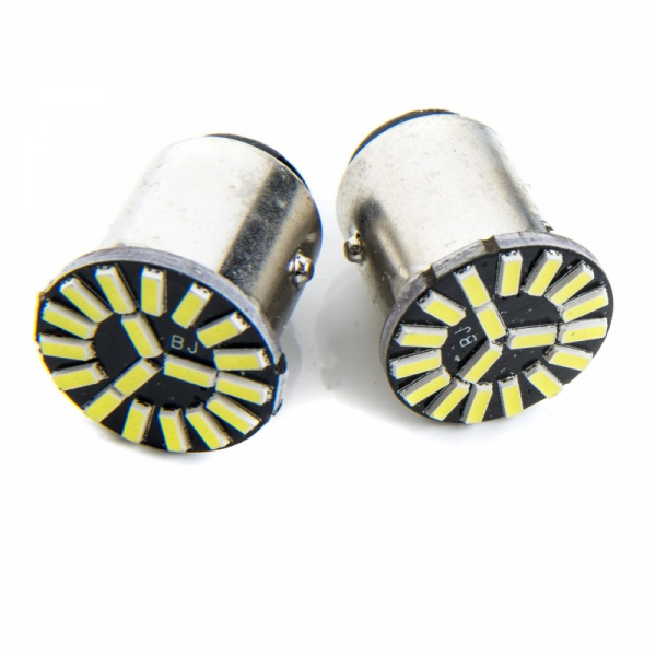 LED spuldzes P21/5W / 18LED / SMD 4014 / 6000K / 2 gab. / CANBUS / 5902537814592 / 25-1994